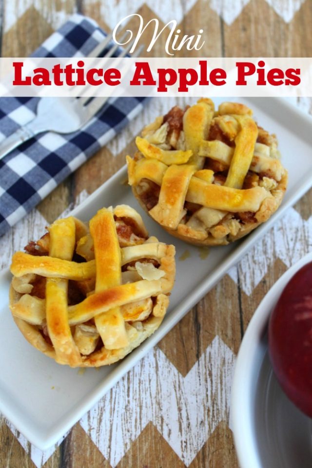 Mini Lattice Apple Pies