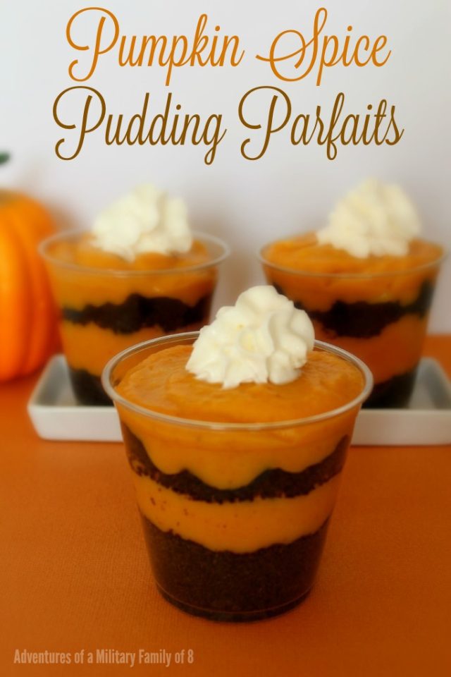 Pumpkin Spice Pudding Parfaits