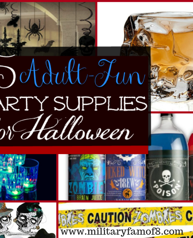 65 Adult Fun Party Supplies for Halloween Parties! Over 60 #Halloween Adult fun Party supplies on this list, whether you're looking to throw a fun Party, or to decorate your home; this list has something for everyone!