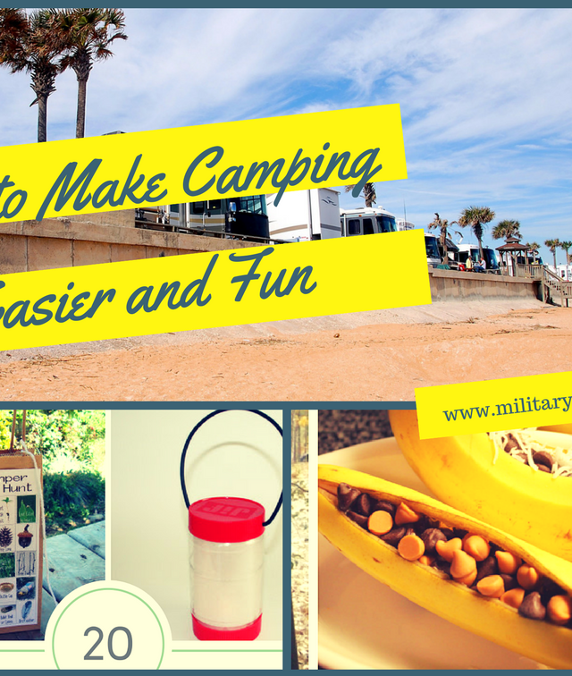 20 Tips and Recipes to Make Camping Easier and Fun Find out how to make delicious banana boats and use a homemade lantern all in the same post! This list will make sure your camping trips are never the same!