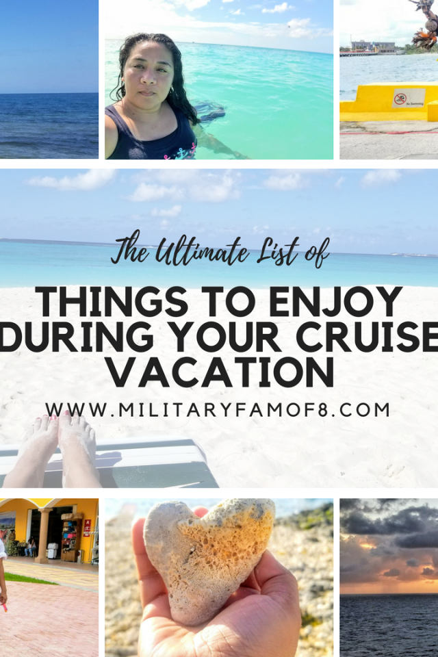 The Ultimate List of Things to Enjoy During your Cruise Vacation. From Amazing Animal Encounters to All-Inclusive Resorts, this Post Will Help You Plan the Ultimate Cruise! #Travel #cruise #cruisetravel