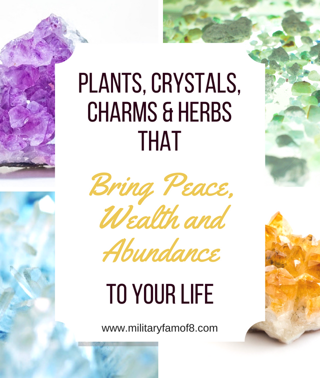 Plants, Crystals, Charms & Herbs that Bring Peace, Wealth and Abundance to your Life