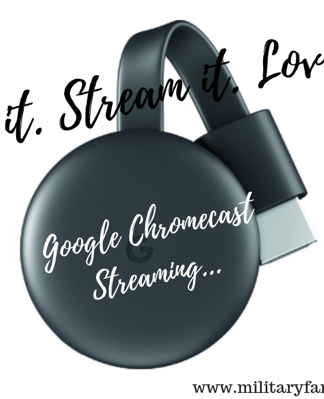 See it. Stream it. Love it! Google Chromecast Streaming... The best friend I have been looking for! This little magical device is just what I was looking for, no more cable and hello fun!